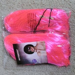 Pink Short Bob Flapper Bangs 2 Wigs